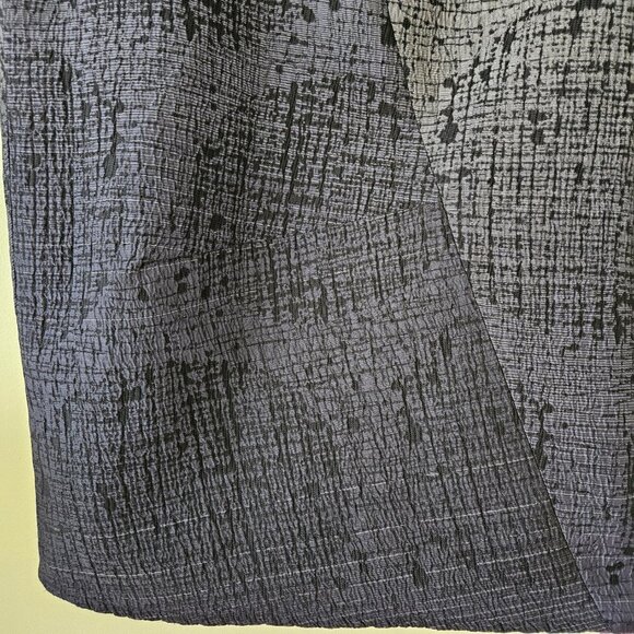 Les Copains Skirt L Knee Length Front Fold Grey Textured Lined Circle Sz EUR 42 - Picture 5 of 14